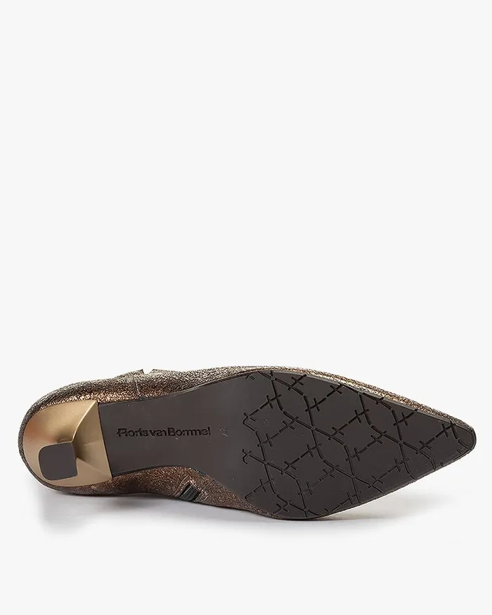 Ankle Boots Women Floris Van Bommel Pointi 0401 Metallicprint