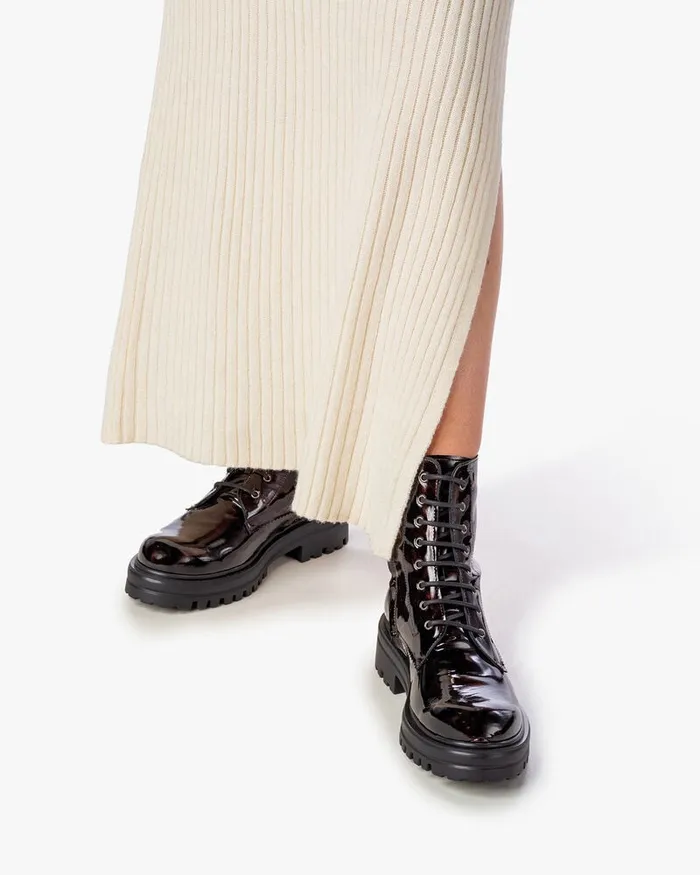 Ankle Boots Women Floris Van Bommel Wonki 0417 Patentleather