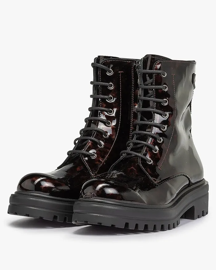 Ankle Boots Women Floris Van Bommel Wonki 0417 Patentleather