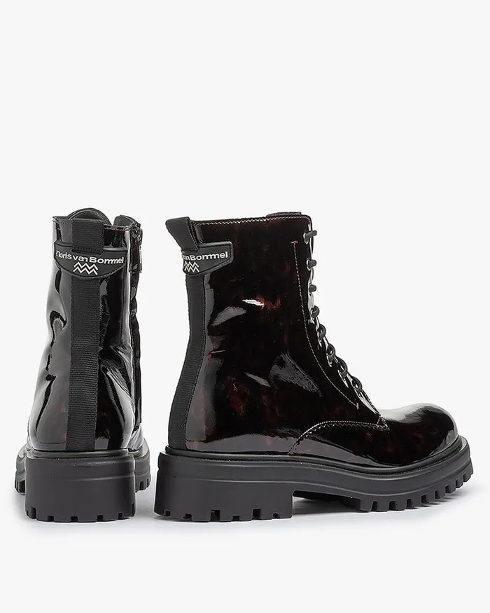 Ankle Boots Women Floris Van Bommel Wonki 0417 Patentleather