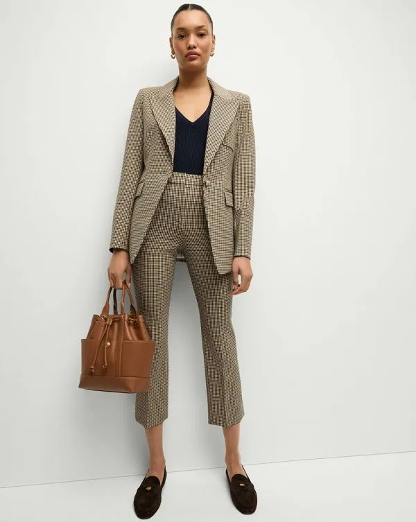 Arte Houndstooth Pant Sandandblack Women Veronica Beard Pants Arte Houndstooth Pant Sandandblack Women Veronica Beard Pants