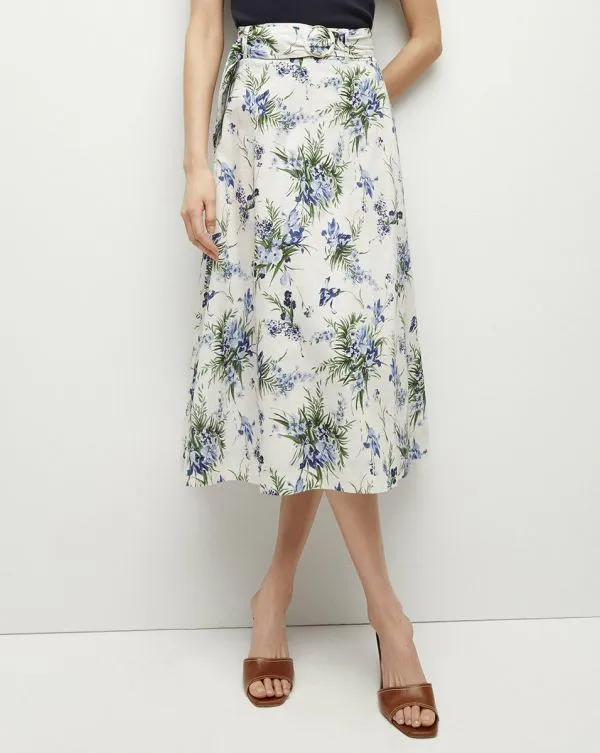 Arwen Cotton Skirt Offwhite Multi Women Veronica Beard Skirts and Shorts Arwen Cotton Skirt Offwhite Multi Women Veronica Beard Skirts and Shorts