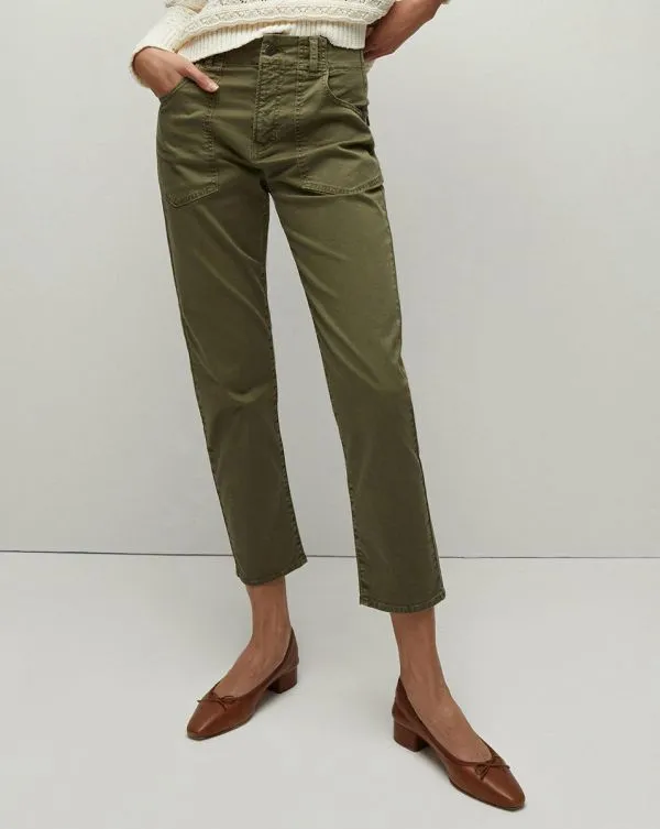 Arya StraightLeg Pant Army Women Veronica Beard Pants Arya StraightLeg Pant Army Women Veronica Beard Pants
