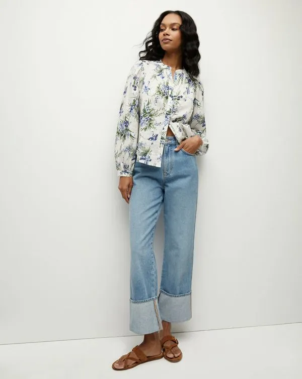 Ashlynn Cotton Top Offwhite Multi Women Veronica Beard Tops Ashlynn Cotton Top Offwhite Multi Women Veronica Beard Tops