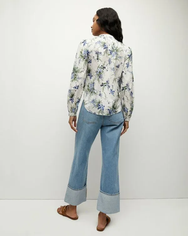 Ashlynn Cotton Top Offwhite Multi Women Veronica Beard Tops Ashlynn Cotton Top Offwhite Multi Women Veronica Beard Tops