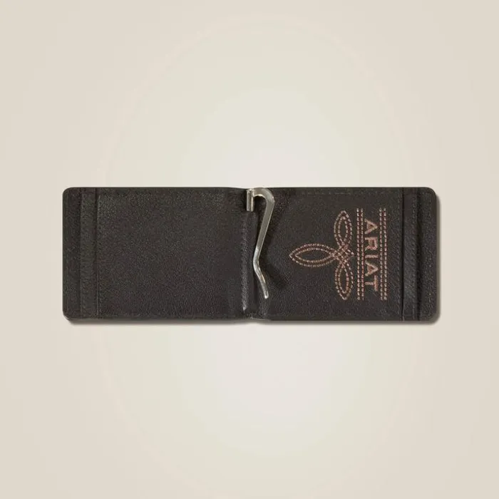 Bags and Wallets Men Ariat Flag Shield Clip Wallet Brown Bags and Wallets Men Ariat Flag Shield Clip Wallet Brown