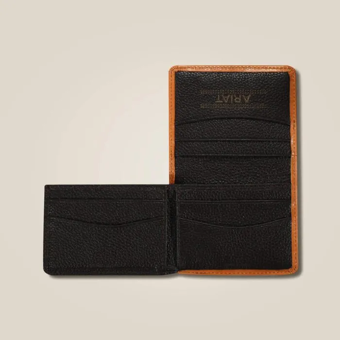 Bags and Wallets Men Ariat Floral Embossed Bifold Wallet Tan Bags and Wallets Men Ariat Floral Embossed Bifold Wallet Tan
