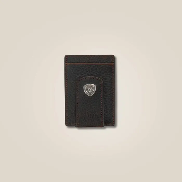Bags and Wallets Men Ariat Shield Medallion Card Case Brown