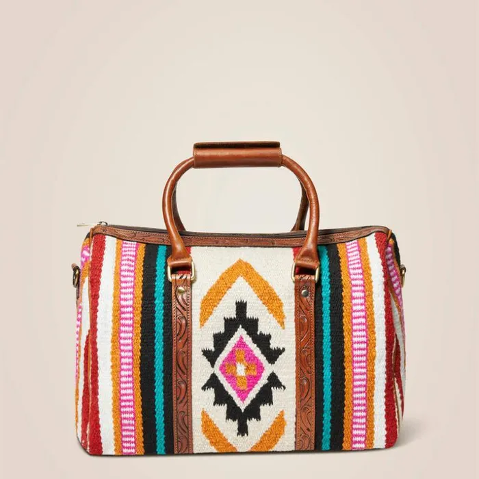 Bags and Wallets Women Ariat Rug Woven Duffel Multi Bags and Wallets Women Ariat Rug Woven Duffel Multi