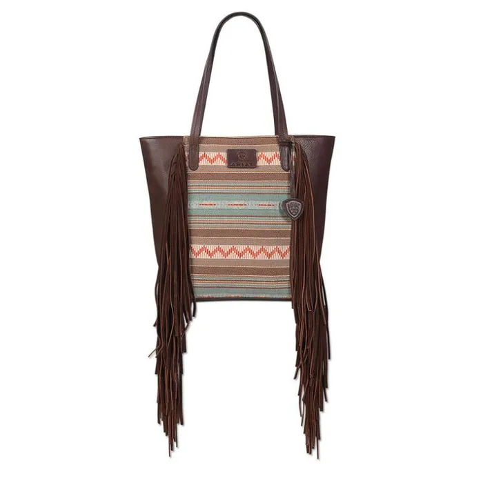 Bags and Wallets Women Ariat Serape Large Tote Bag Brown
