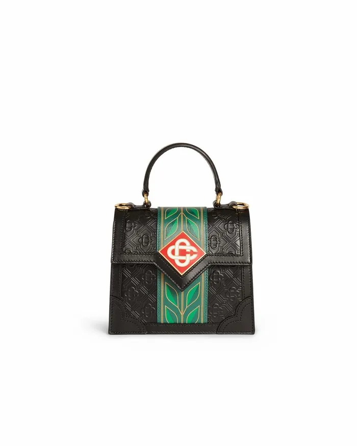 Bags MenWomen Casablanca Paris Black Laurel Mini Jeanne Bag