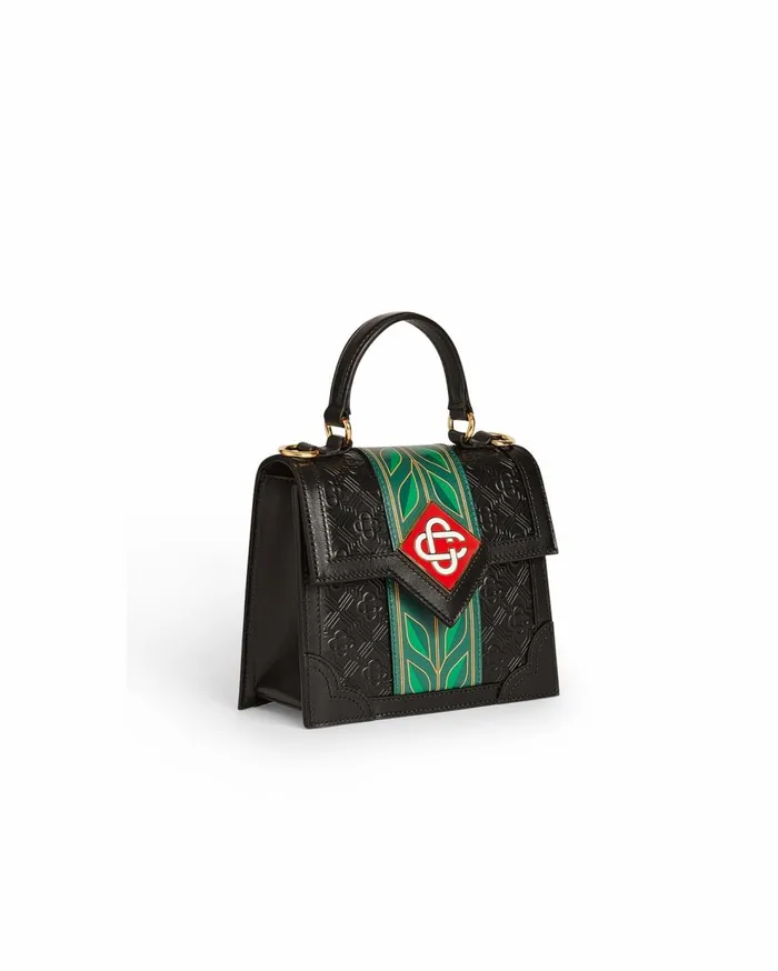 Bags MenWomen Casablanca Paris Black Laurel Mini Jeanne Bag Bags MenWomen Casablanca Paris Black Laurel Mini Jeanne Bag