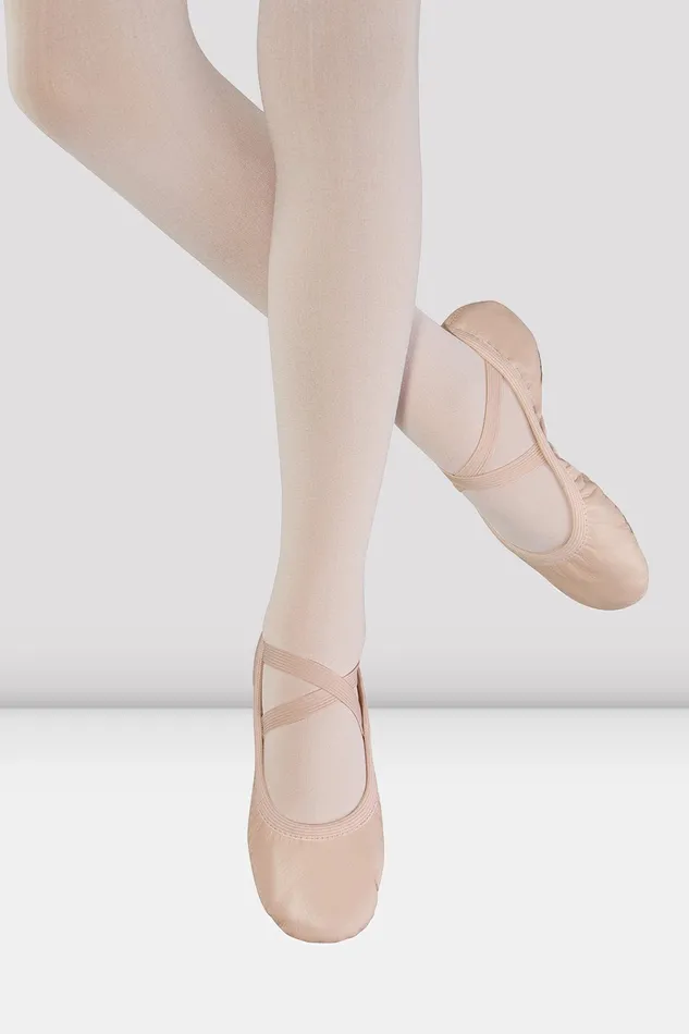 Ballet Adult Ladies Odette Leather Ballet Shoes Pink Leather Bloch