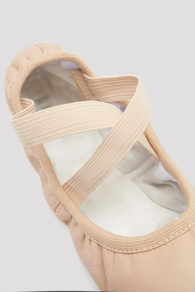 Ballet Adult Ladies Odette Leather Ballet Shoes Pink Leather Bloch