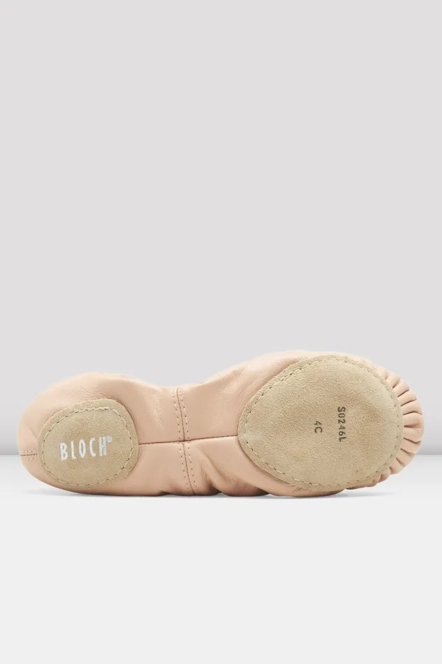 Ballet Adult Ladies Odette Leather Ballet Shoes Pink Leather Bloch