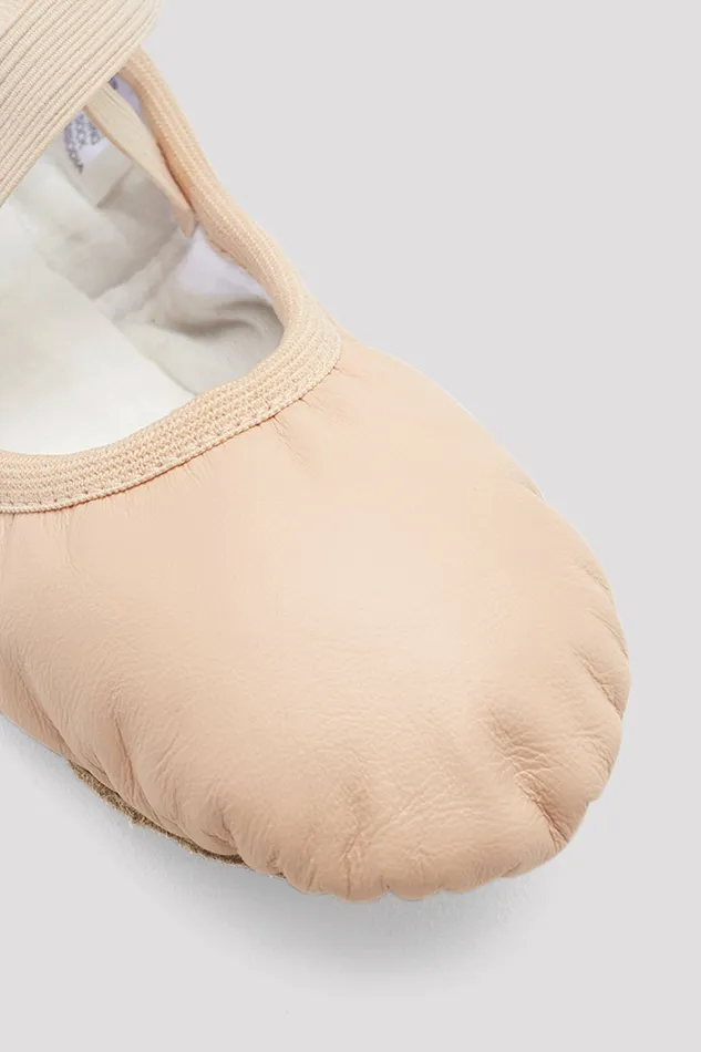 Ballet Adult Ladies Odette Leather Ballet Shoes Pink Leather Bloch