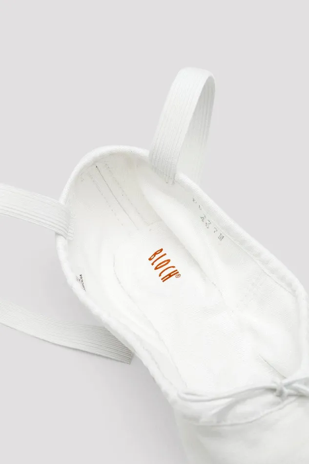 Ballet Mens Pump Canvas Ballet Shoes White Canvas Bloch Adult