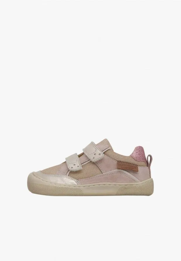 Barefoot Kids Naturino BAREFOOT KESY VL Suede And Fabric Barefoot Shoes Beigesilver