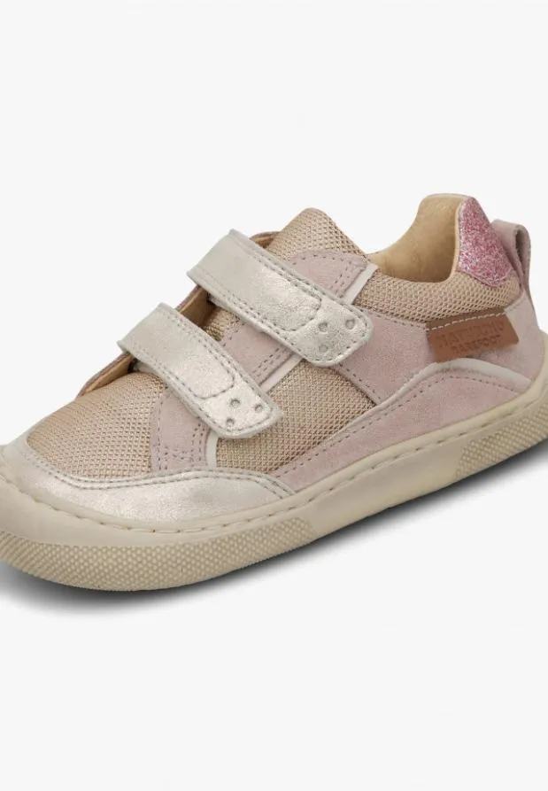 Barefoot Kids Naturino BAREFOOT KESY VL Suede And Fabric Barefoot Shoes Beigesilver