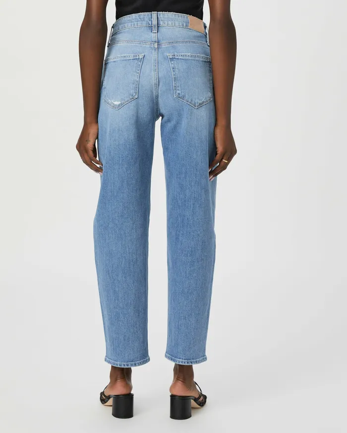 Barrel Leg PAIGE Women Alexis Petite Barrel Leg Jean 8211 Exhibition Distressed