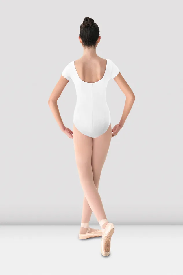 Basics Bloch Adult Ladies Mirella Cap Sleeve Princess Seam Leotard White