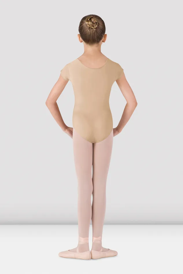 Basics Girls Dujour Cap Sleeve Leotard Sand 8211 Bloch Children