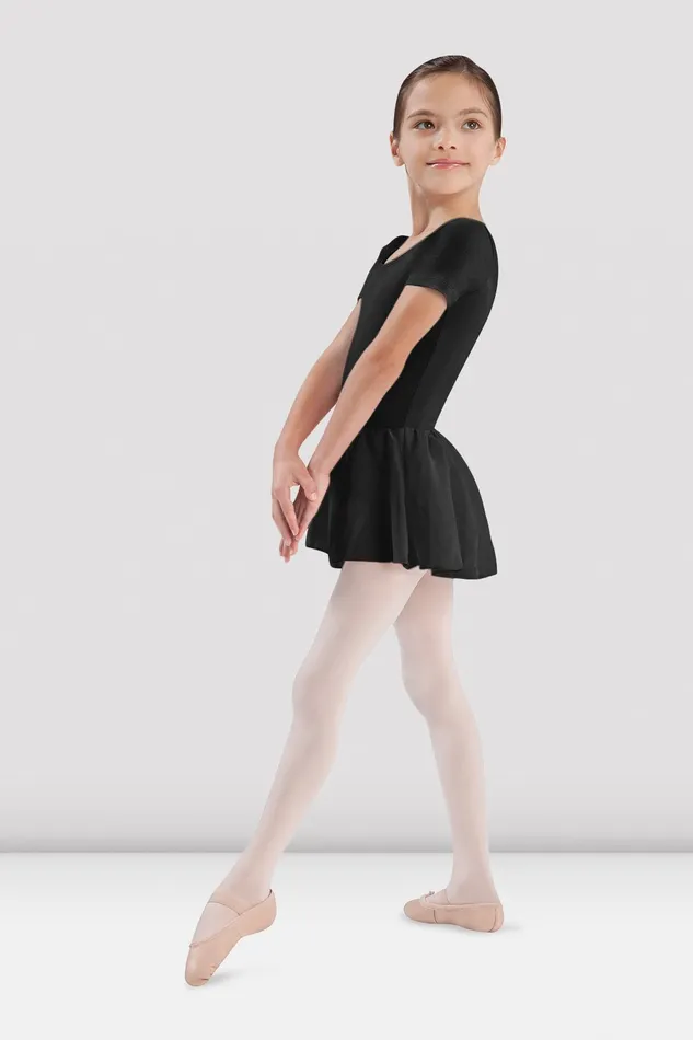 Basics Girls Short Sleeve Skirted Leotard Black 8211 Bloch Children