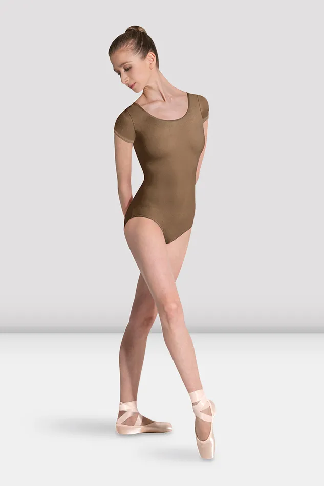 Basics Ladies Betri Cap Sleeve Leotard Almond 8211 Bloch Adult