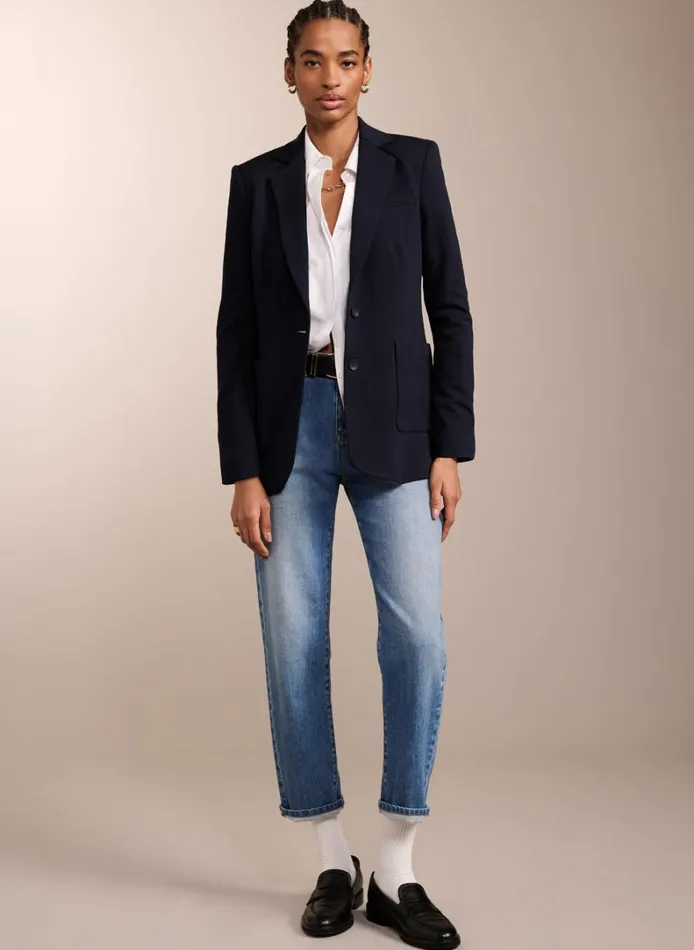 Baukjen Alanis Ponte Blazer Classic Navy Clothing