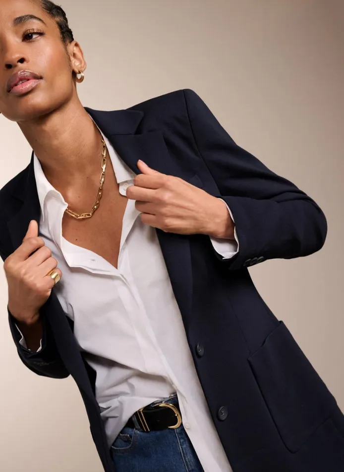 Baukjen Alanis Ponte Blazer Classic Navy Clothing
