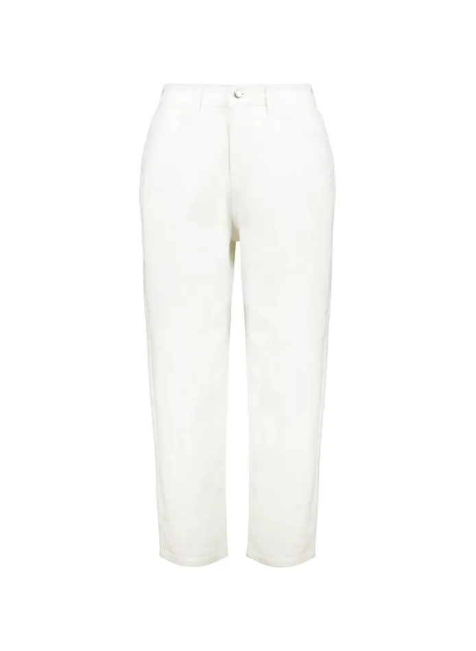 Baukjen Baukjen Organic Barrel Leg Jeans Soft White Clothing