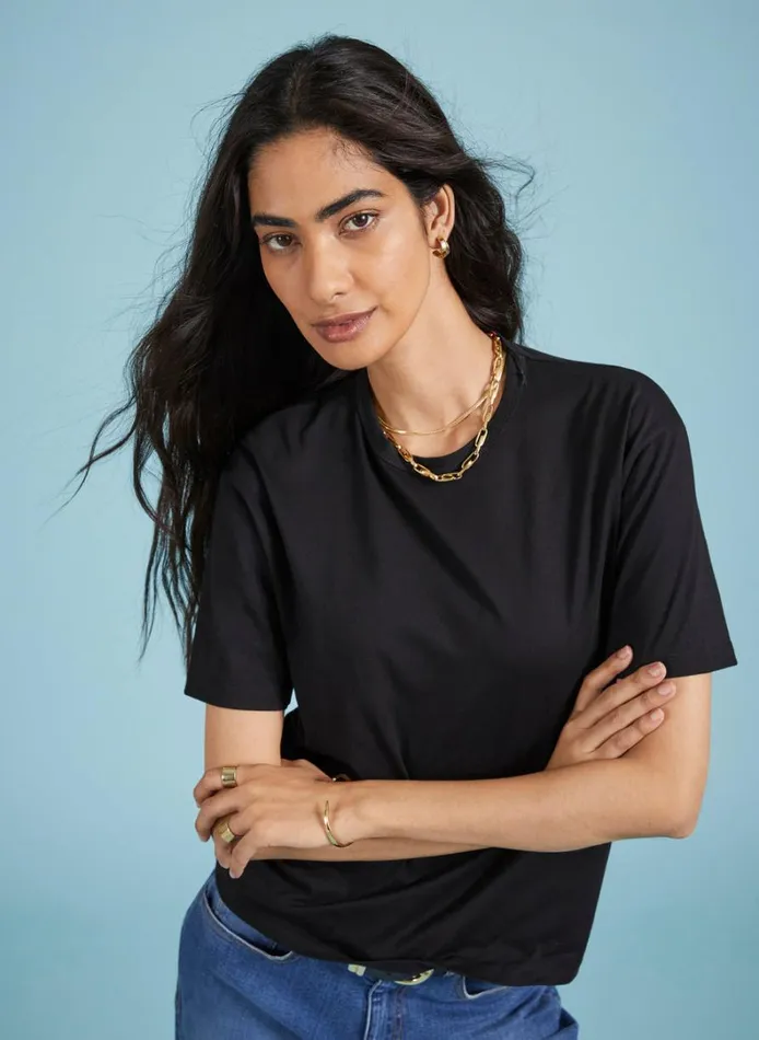 Baukjen BronteRegenerativeCottonTee Caviar Black Clothing