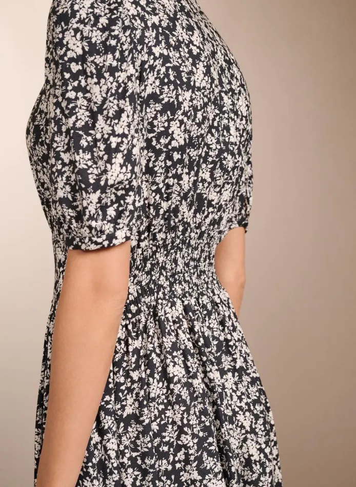 Baukjen Holly Dress With LENZING ECOVERO Black Ditsy Clothing