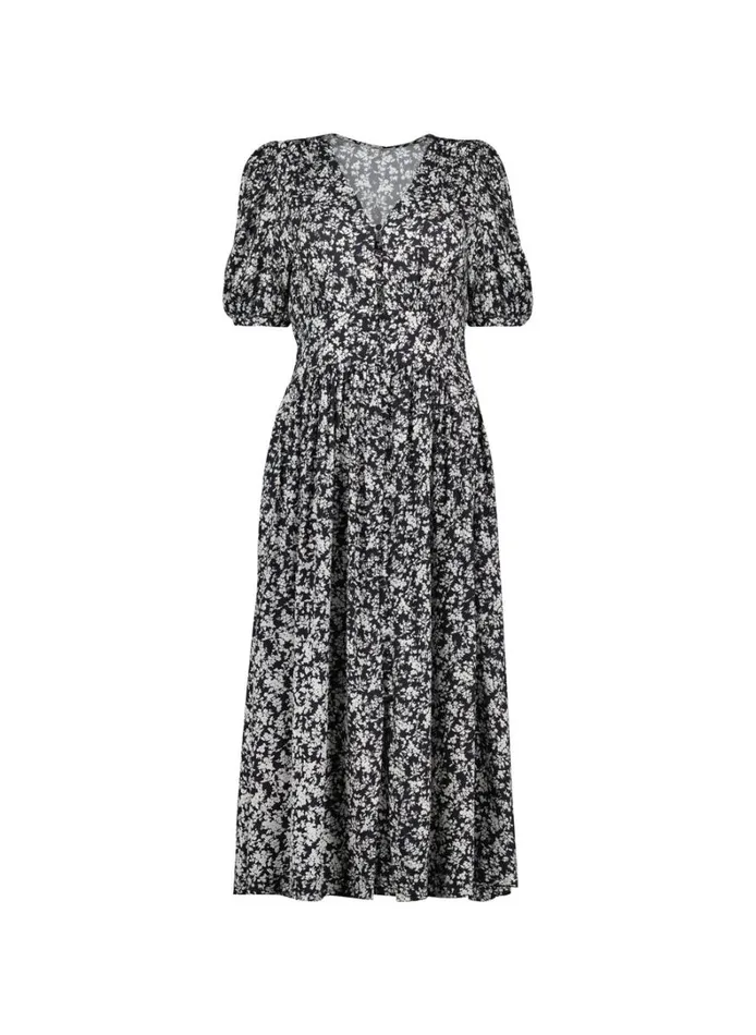 Baukjen Holly Dress With LENZING ECOVERO Black Ditsy Clothing