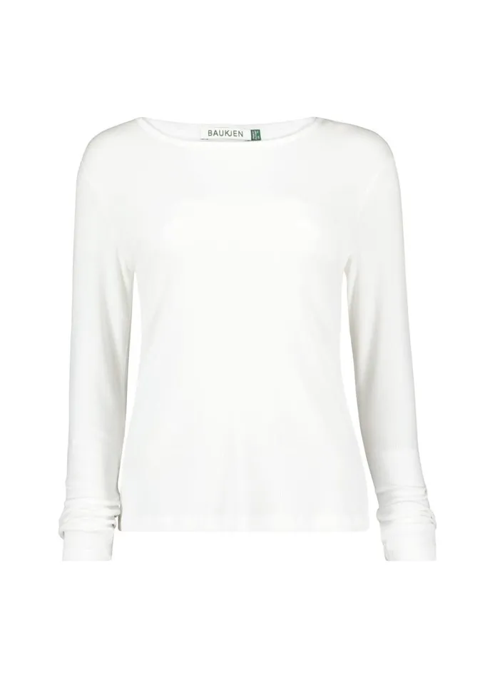 Baukjen KrysteaLuxe Crew Neck Top Pure White Clothing