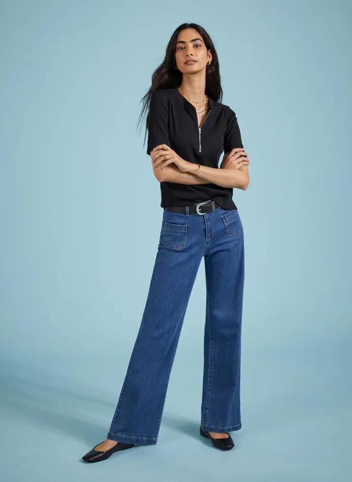 Baukjen Lou Organic Cotton StretchJeans Washed Indigo Clothing