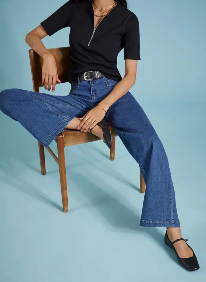 Baukjen Lou Organic Cotton StretchJeans Washed Indigo Clothing