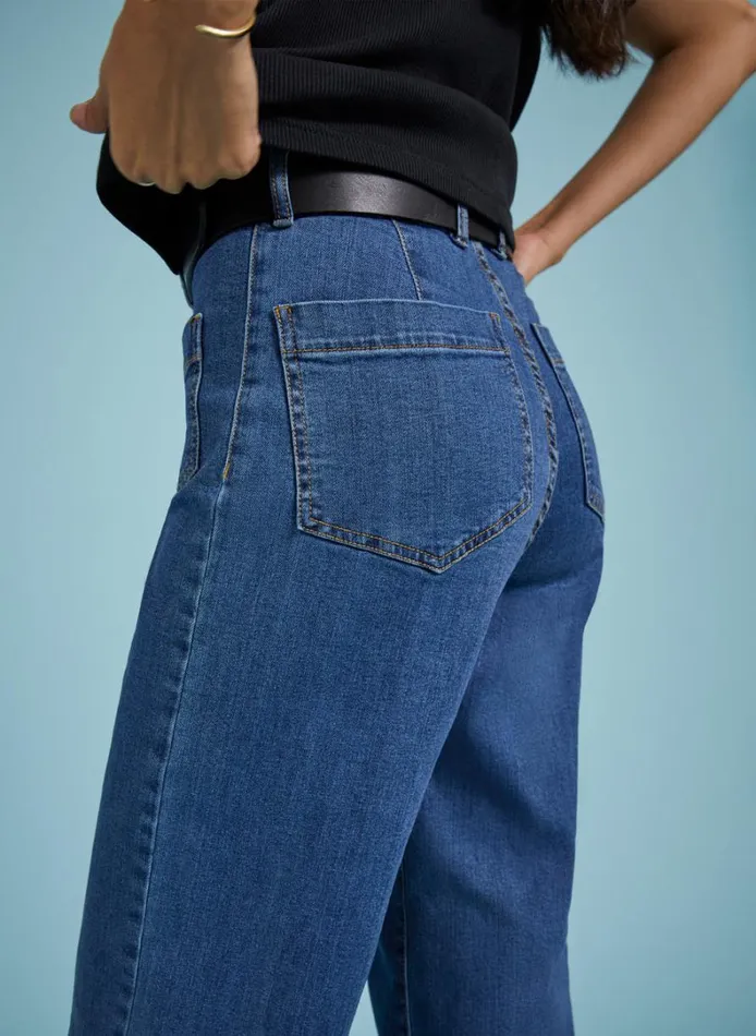 Baukjen Lou Organic Cotton StretchJeans Washed Indigo Clothing