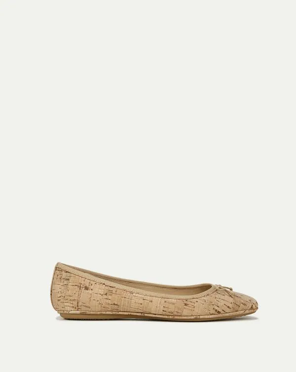 Beatrix Cork Ballet Flat Natural Women Veronica Beard Shoes