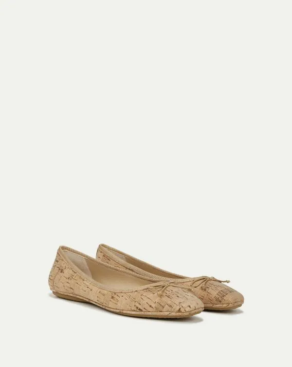 Beatrix Cork Ballet Flat Natural Women Veronica Beard Shoes