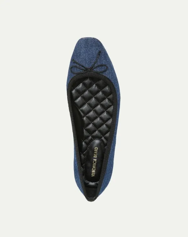 Beatrix Denim Ballet Flat Blue Women Veronica Beard Shoes Beatrix Denim Ballet Flat Blue Women Veronica Beard Shoes