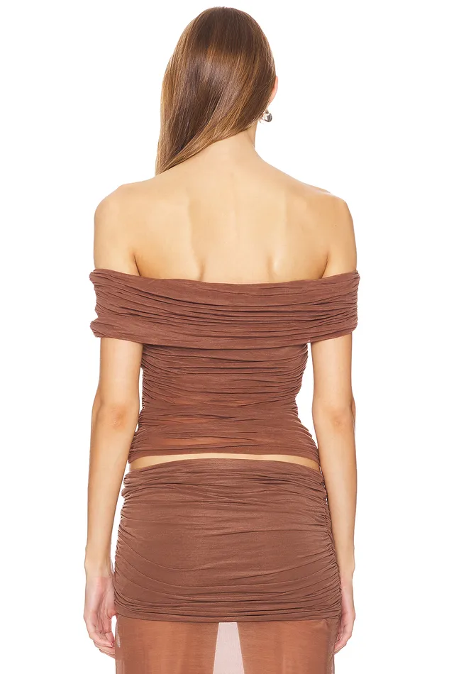 Bella Top Brown Women Lovers and Friends Tops Bella Top Brown Women Lovers and Friends Tops
