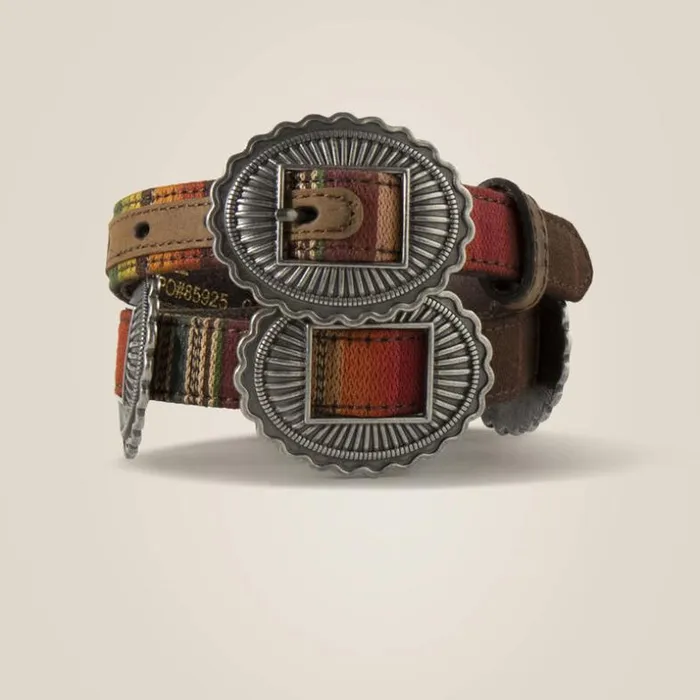 Belts Kids Ariat Oval Concho Serape Belt Multi