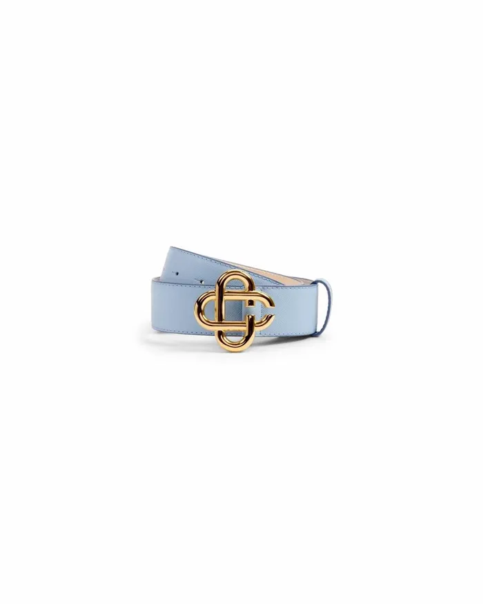 Belts Men Casablanca Paris Blue CC Logo Buckle Belt