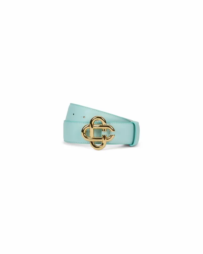 Belts Men Casablanca Paris Green Leather Belt