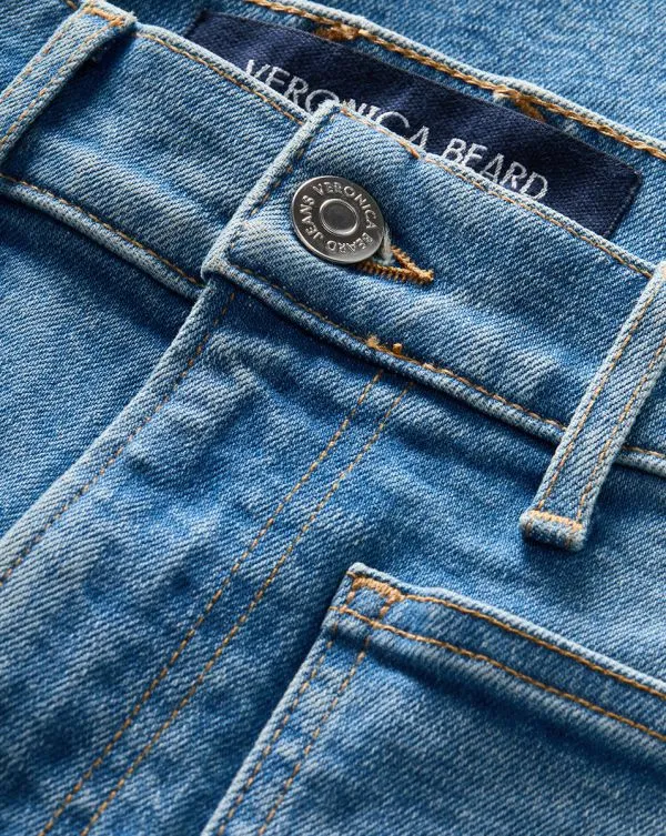 Beverly PatchPocket SkinnyFlare Jean Seawater Stone Women Veronica Beard Jeans