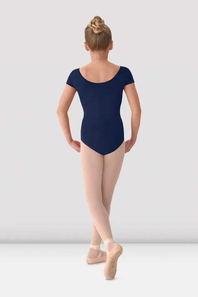 Bloch Basics Children Girls Mirella Classic Short Sleeve Leotard Navy Bloch Basics Children Girls Mirella Classic Short Sleeve Leotard Navy