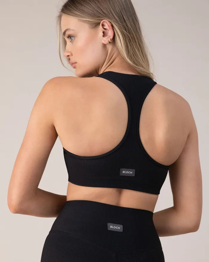 Bloch Blochrib Racerback Bra Ebony Adult Tops