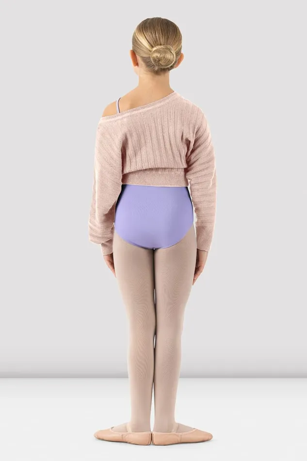 Bloch Girls Jasmine Cropped Sweater Candy Pink Children Warmups Bloch Girls Jasmine Cropped Sweater Candy Pink Children Warmups