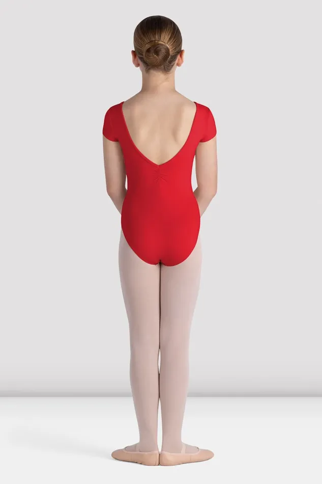 Bloch Girls Piper Cap Sleeve Leotard Red Children Leotards